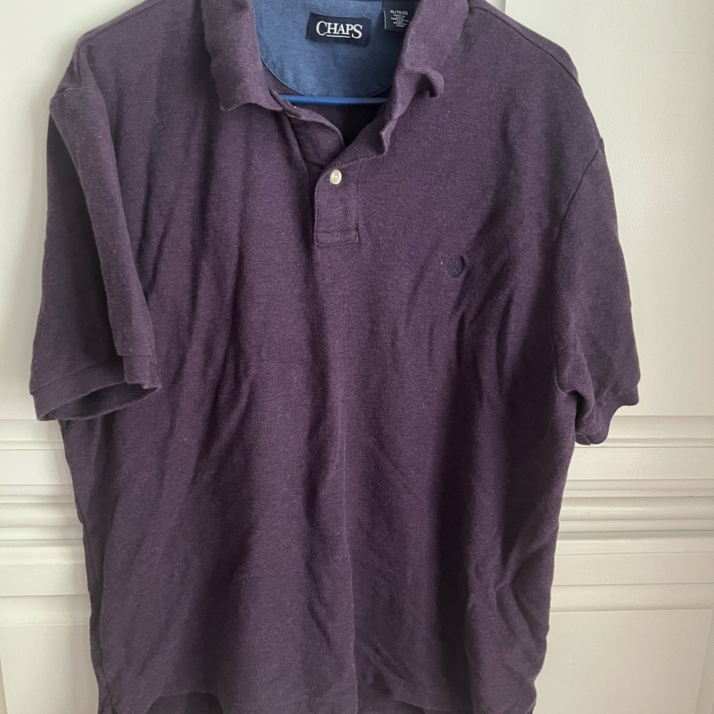 CHAPS POLO, PURPLE XL